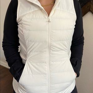 Lululemon Down For It All Vest, Light Ivory, Sz 10